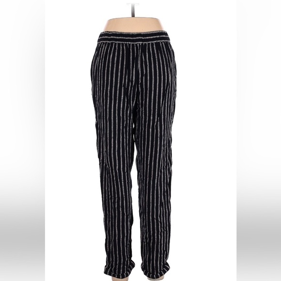 Ellen Tracy Linen Striped Pants Size Medium - Picture 2 of 7